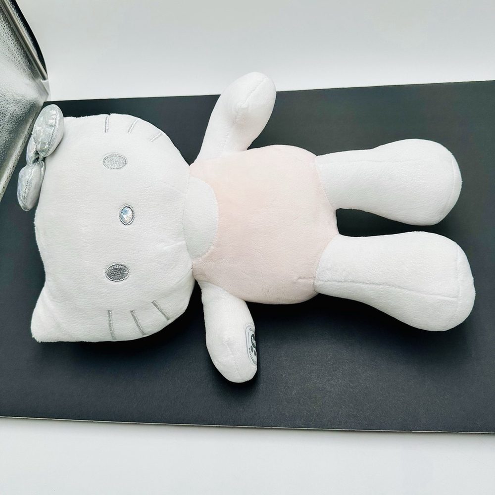 Build A Bear HELLO KITTY 25th Anniversary Celebration 18” Silver Bow BAB Plush - Picture 10 of 11